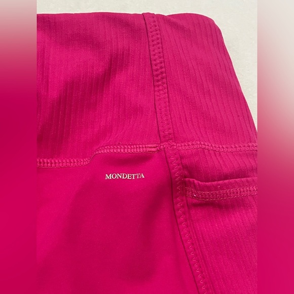 Mondetta Performance Luxury Women's Pink High-Waisted Biker Shorts XS - Picture 16 of 16